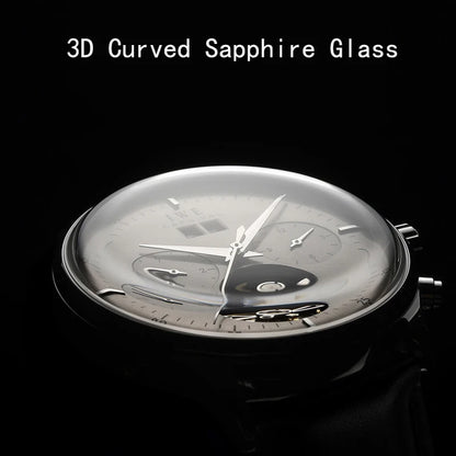 Luxury Automatic Men's Watch - Self-Winding Mechanical Timepiece with Leather Strap