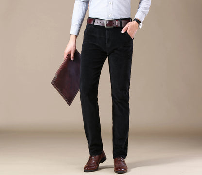 Autumn-Winter Men’s Straight Corduroy Jeans