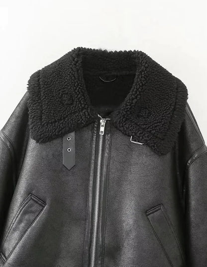 Loose Little Man Short Fur Coat