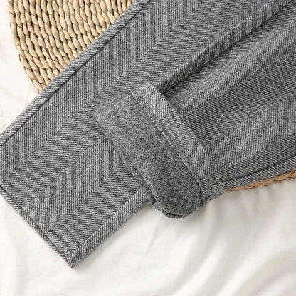 Winter High-Waisted Woolen Pencil Pants