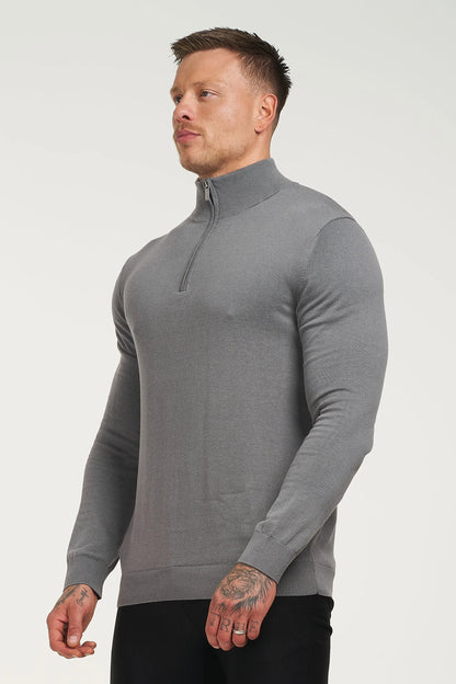 THE SANTONI HALF ZIP SWEATER
