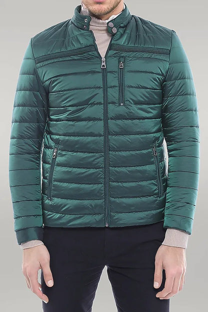 Green Down Men Coat