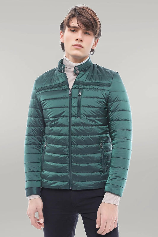 Green Down Men Coat