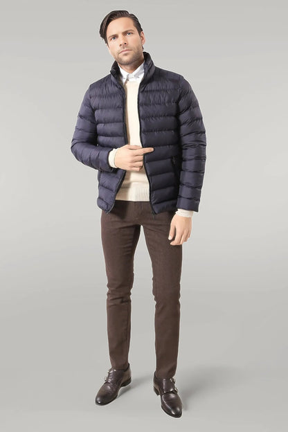 Navy Short Men Down Jacket