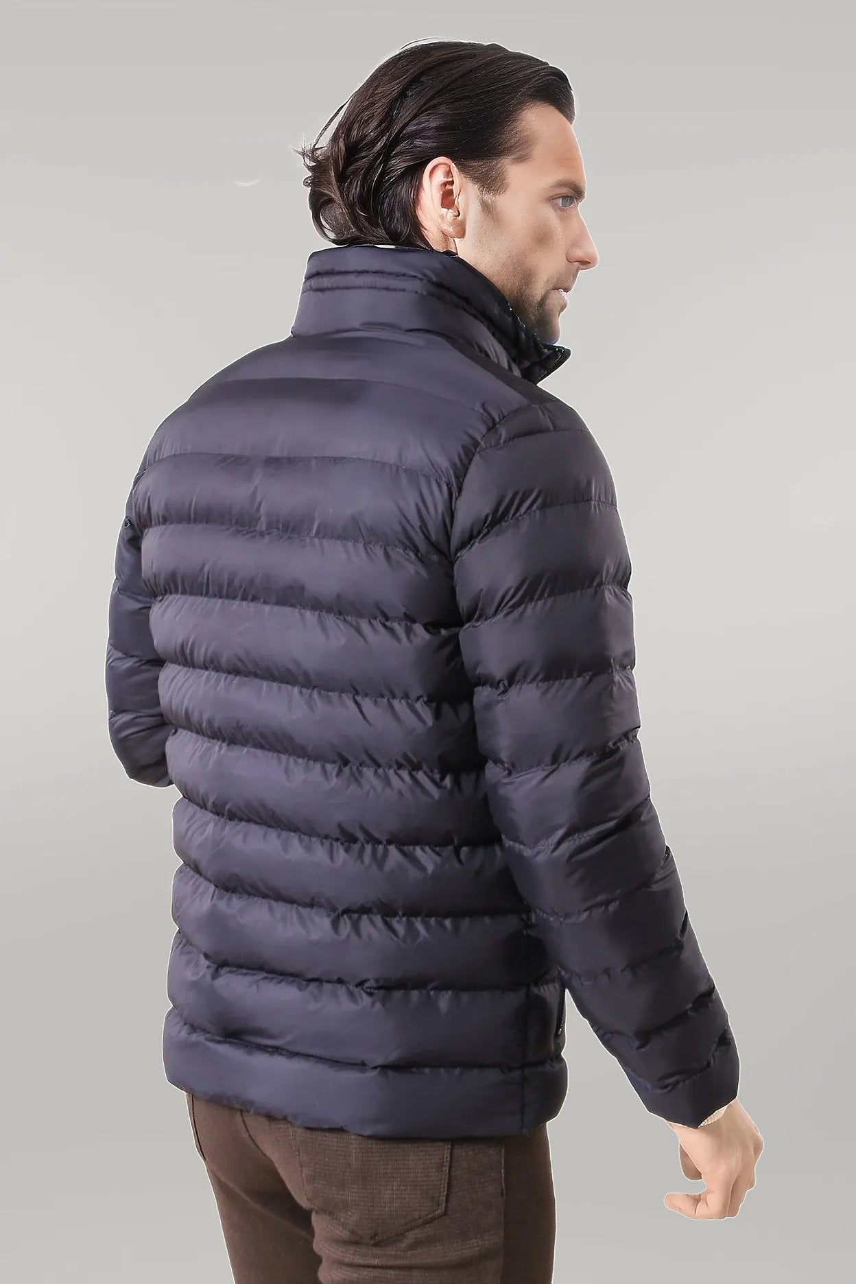 Navy Short Men Down Jacket