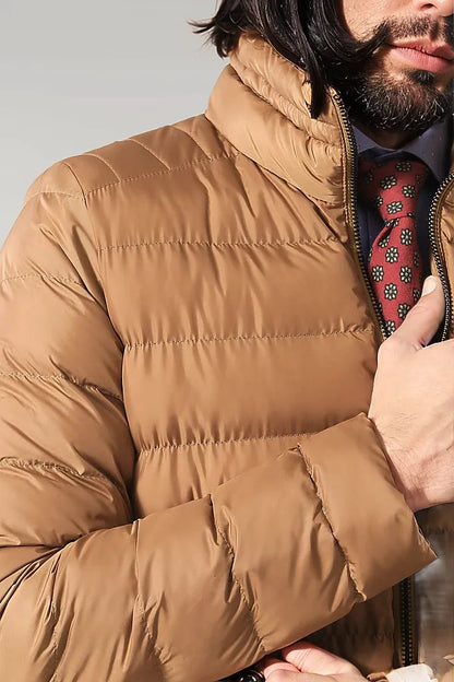 Camel Short Men Down Jacket