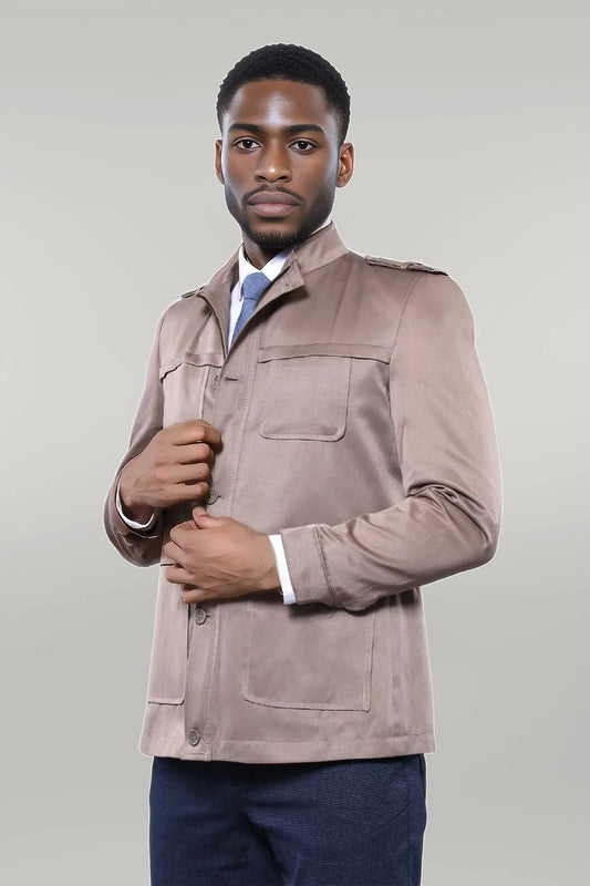 Men's Beige Trench Coat
