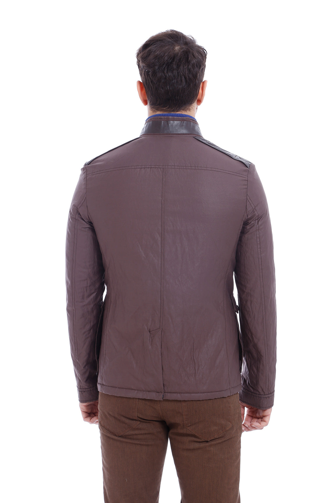 KOALA SYDNEY  4 Pocket Snap Short Brown Coat-