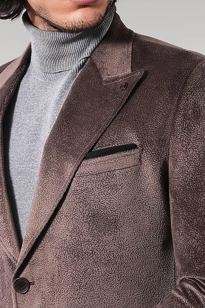 Peak Lapel Mink Men Coat