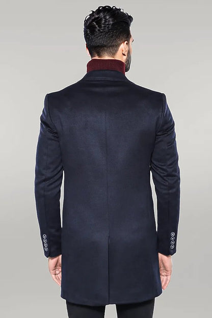 Navy Blue Long Coat