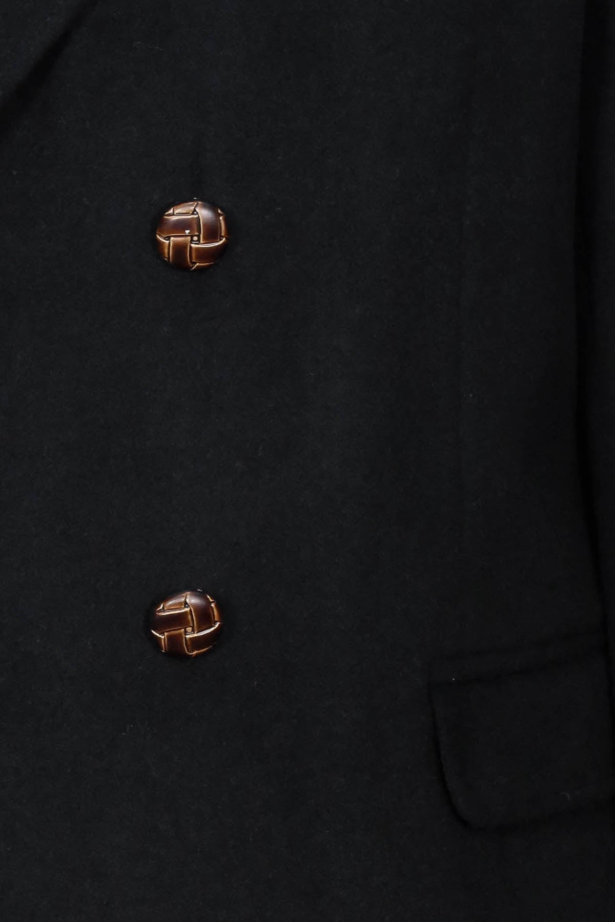 Mens Double Breasted Slim Fit Black Blazer - Wessi