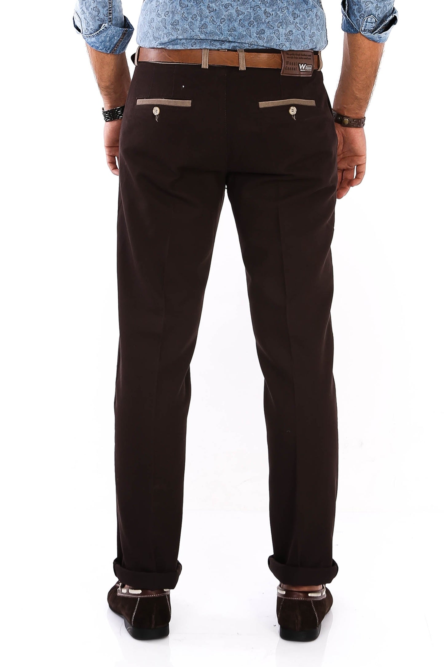KOALA SYDNEY  Belt Coloured Brown Pants -