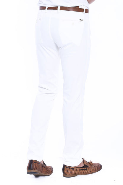 KOALA SYDNEY  Patterned Cotton White Pants-Wessi