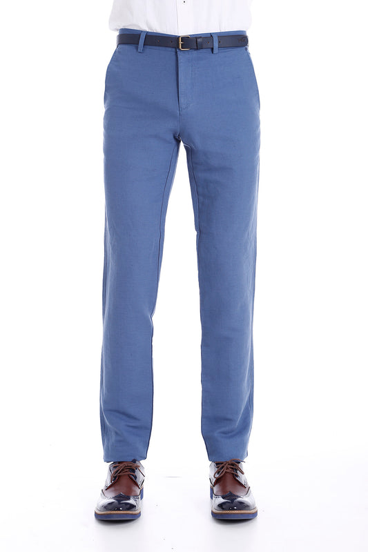 KOALA SYDNEY  Linen Sports Light Blue Pants-Wessi