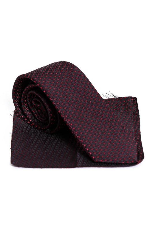 KOALA SYDNEY Circle Patterned Men Burgundy Tie – Wessi