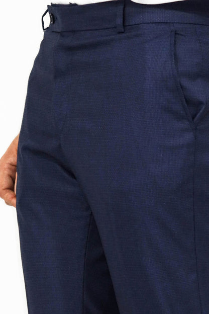 KOALA SYDNEY  Plain Navy Blue Men Trousers -