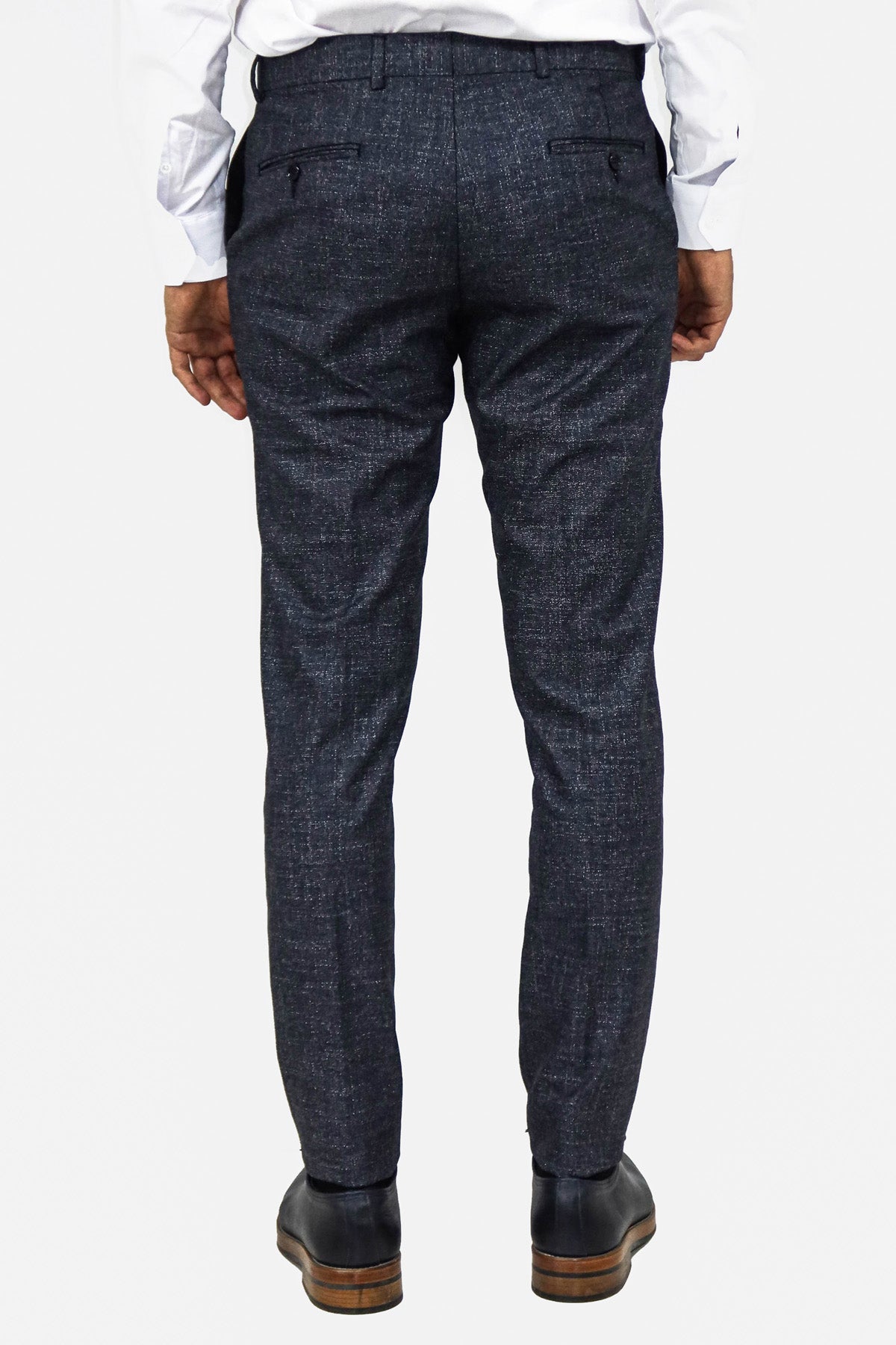 Plain Navy Blue Men Trousers