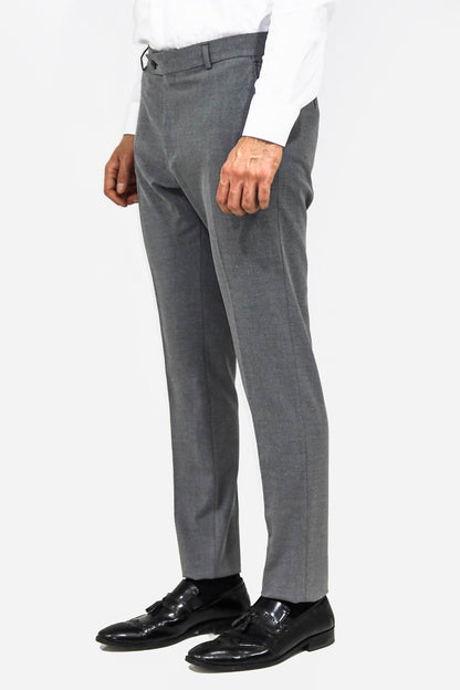 KOALA SYDNEY Plain Grey Men Dress Pants