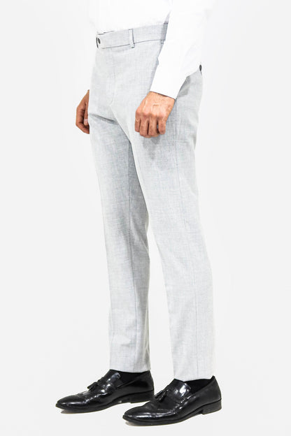 KOALA SYDNEY Plain Light Grey Men Dress Pants