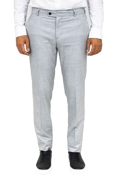 KOALA SYDNEY Slim Fit Textured Grey Men Trousers