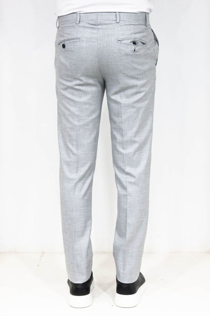 KOALA SYDNEY Slim Fit Textured Grey Men Trousers
