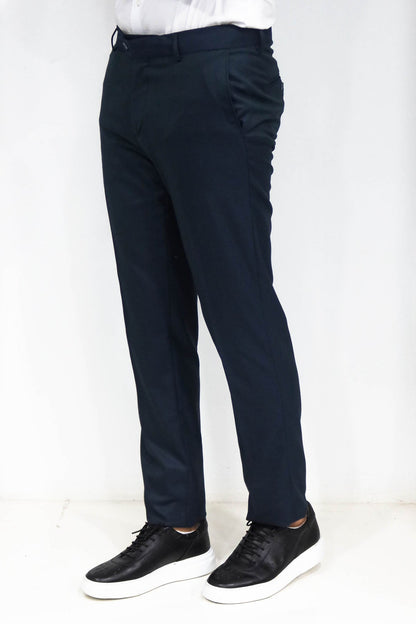 KOALA SYDNEY Slim Fit Textured Oil Green Men Trousers