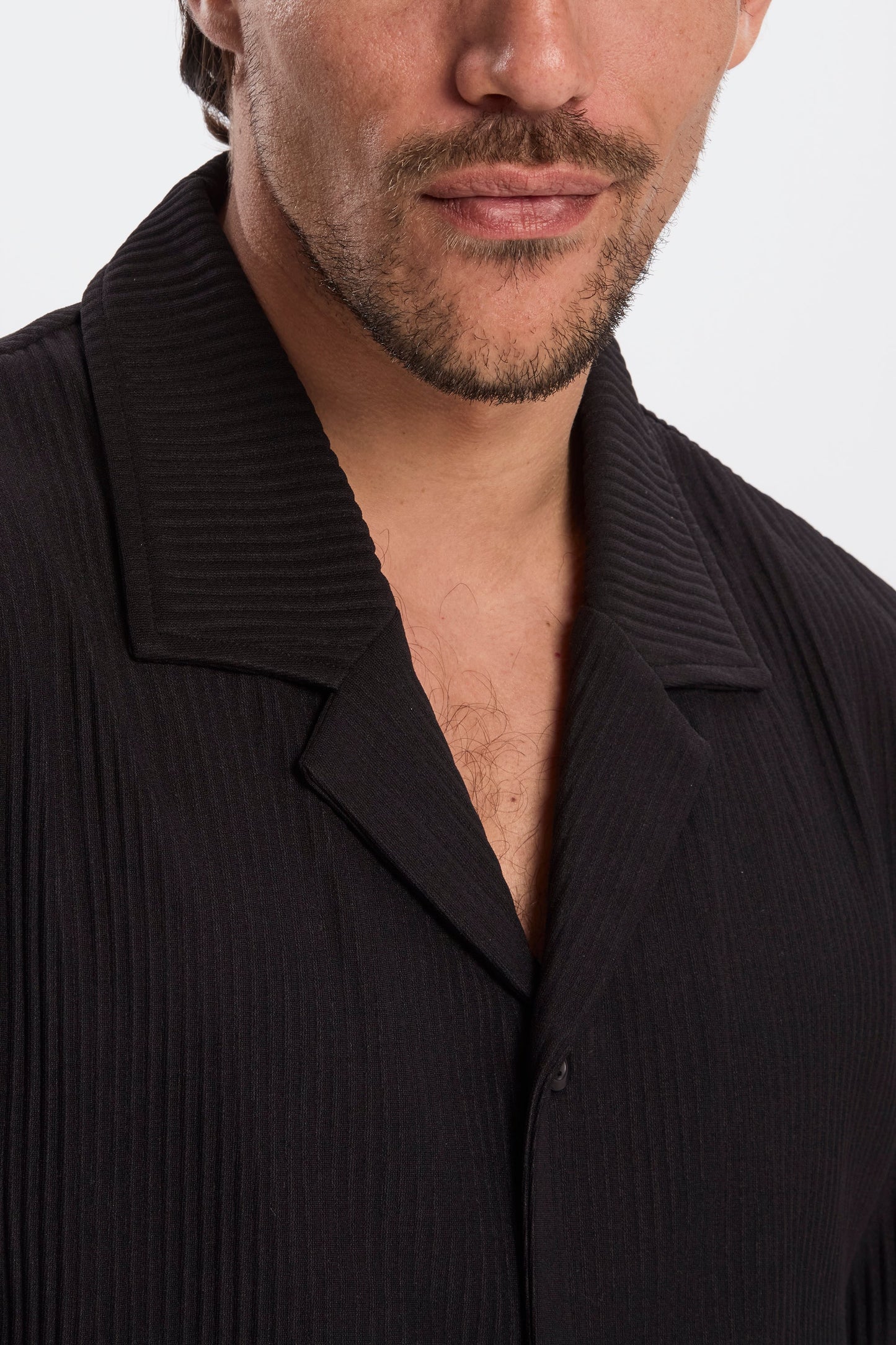 Pleated Short Sleeve Shirt