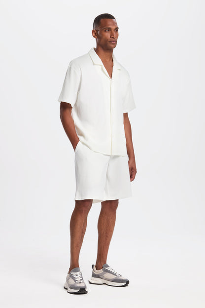 Pleated Short Sleeve Shirt