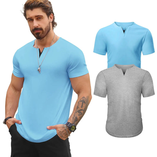 Men's 2-Pack Long V-Neck T-Shirts
