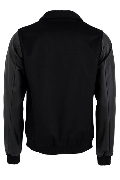 Leather Sleeve Black Cachet Coat