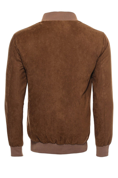 KOALA SYDNEY Tawny Patch Pockets Suede Bomber Coat