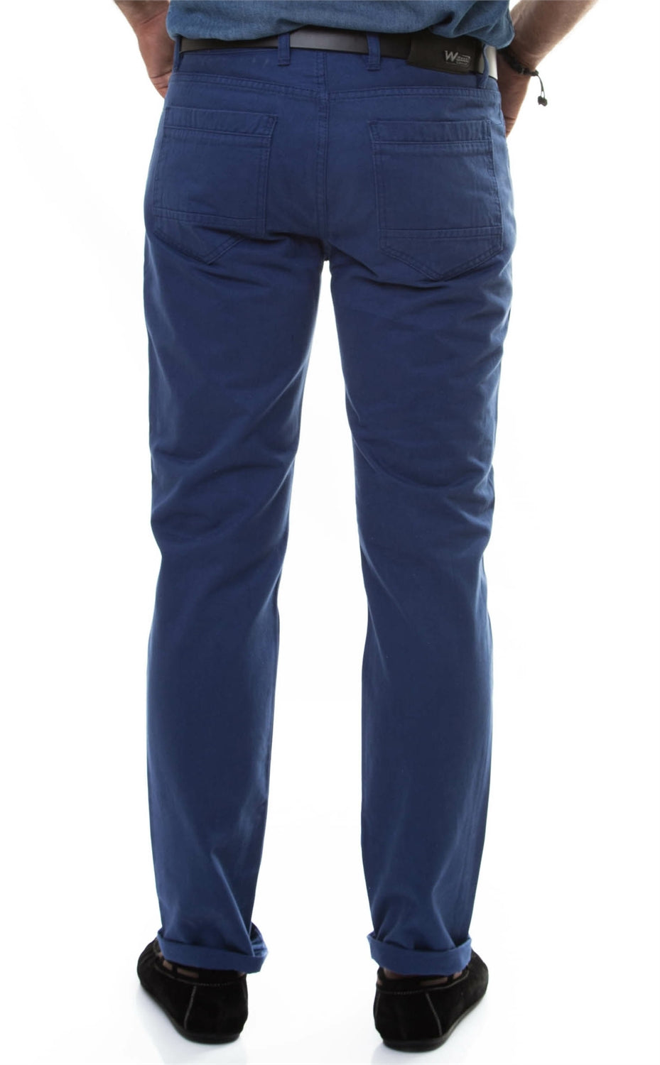 KOALA SYDNEY  Slim Fit 5 Pocket Cotton Blue Men Trousers