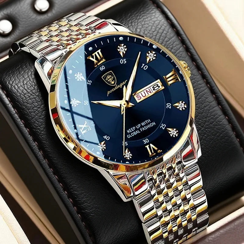 POEDAGAR Luxury Men’s Quartz Watch