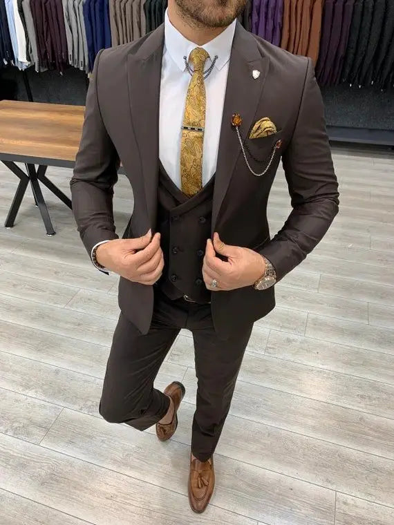 Classic Slim Fit Men’s Wedding Suit
