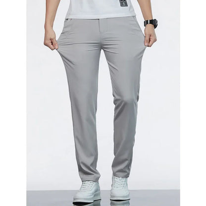 Men's Slim Fit Business Stretch Trousers