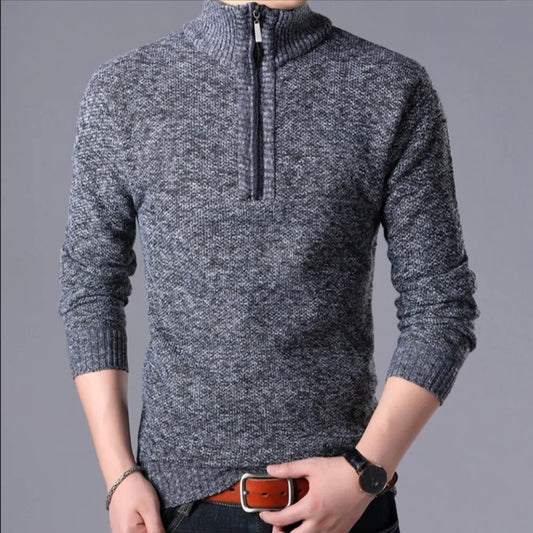 KOALA SYDNEY  Koala Sydney Men's Half-Turtleneck Zip-Up Sweater
