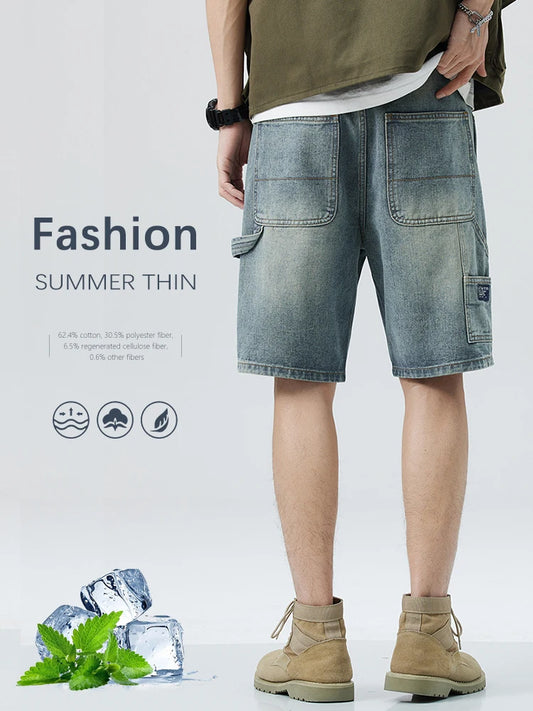 Men’s Summer Streetwear Denim Shorts