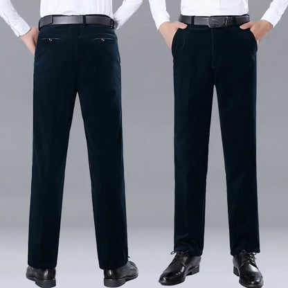 Men’s Autumn & Winter Corduroy Fleece-Lined Pants
