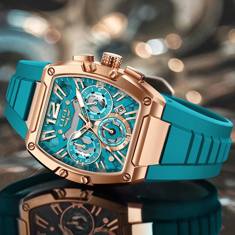 LIGE Square Quartz Men’s Watch