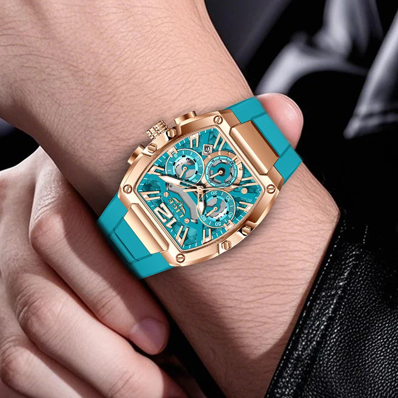 LIGE Square Quartz Men’s Watch