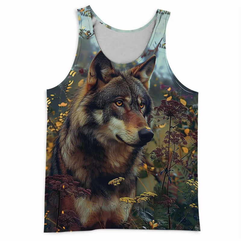 Men’s 3D Animal Print Tank Top