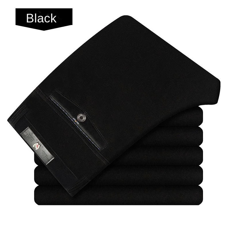 Men’s Autumn & Winter Corduroy Fleece-Lined Pants