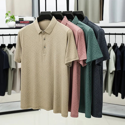 Luxury Ice Silk Men’s T-Shirt