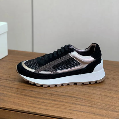 Men's Thick-Soled Lace-Up Sneakers