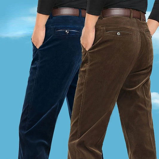 Men’s Autumn & Winter Corduroy Fleece-Lined Pants