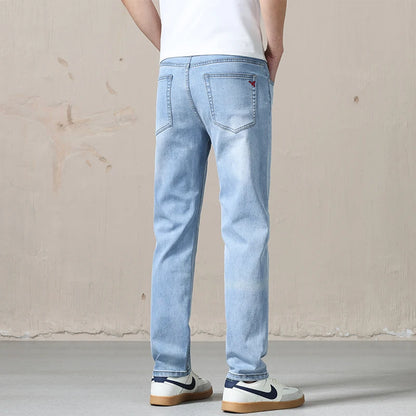 High-Quality Modal Blend Men’s Straight Jeans