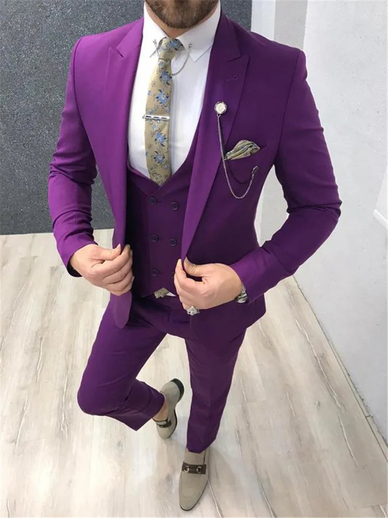 Classic Slim Fit Men’s Wedding Suit