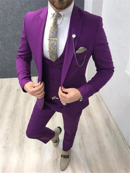 Classic Slim Fit Men’s Wedding Suit