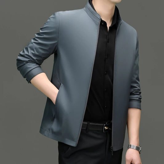 Men's Smart Casual Stand Collar Jacket