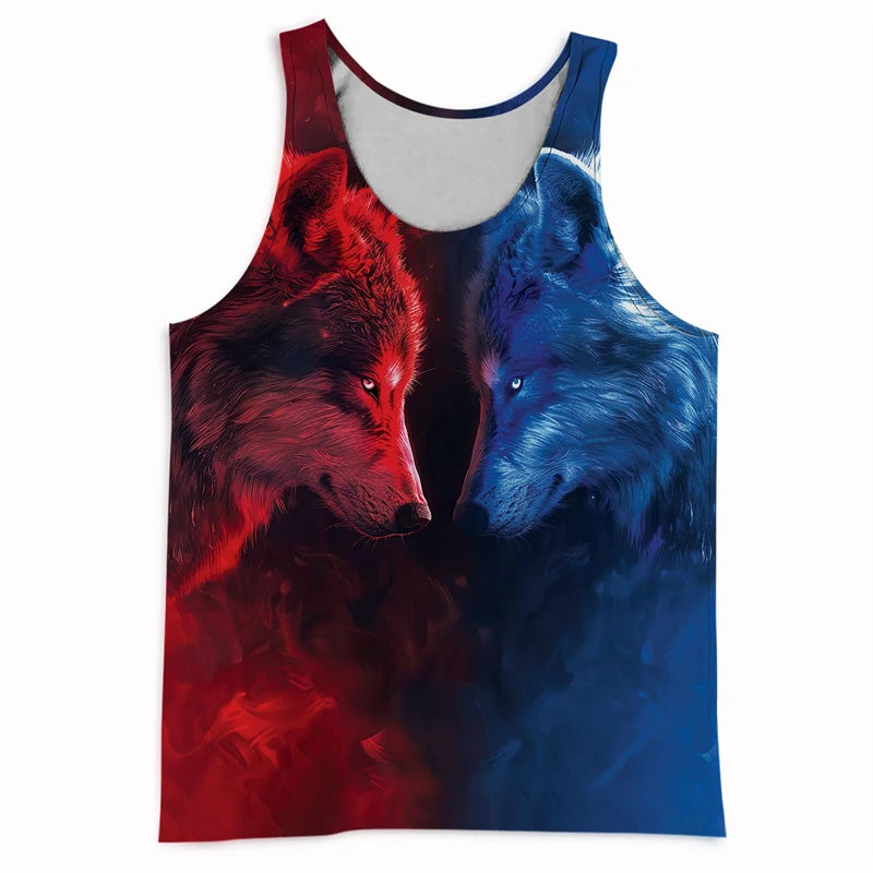 Men’s 3D Animal Print Tank Top